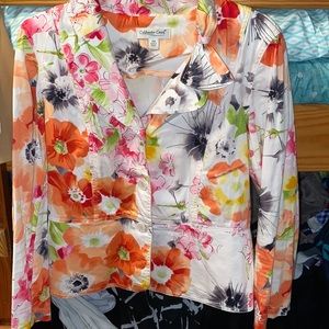 Blazer with flower design
